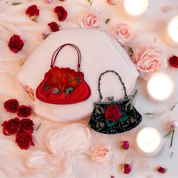 (2) Beautiful Women’s Clutches - Both bags have vibrant colors - Selling Both - Picture 1 of 15